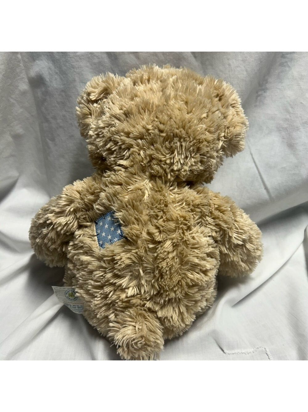 Build-A-Bear Tan Patchwork Patches Quilt Teddy Bear Plush Stuffed Toy 16" - Picture 2 of 15